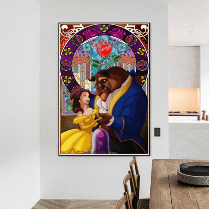 Beauty And The Beast - Full Round Drill Diamond Painting 50*70CM
