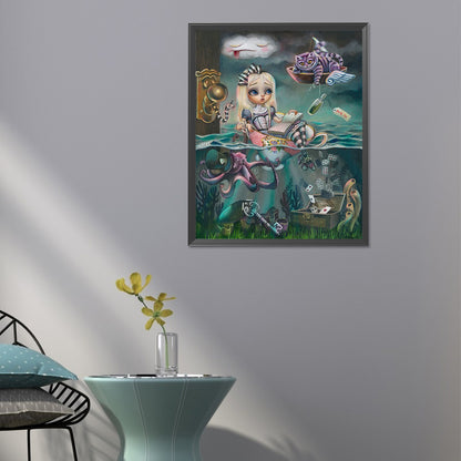 Alice In Wonderland - Full Round Drill Diamond Painting 40*50CM