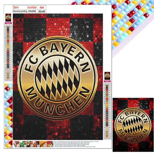Bayern Munich Football Club Logo - Full Square Drill Diamond Painting 30*40CM
