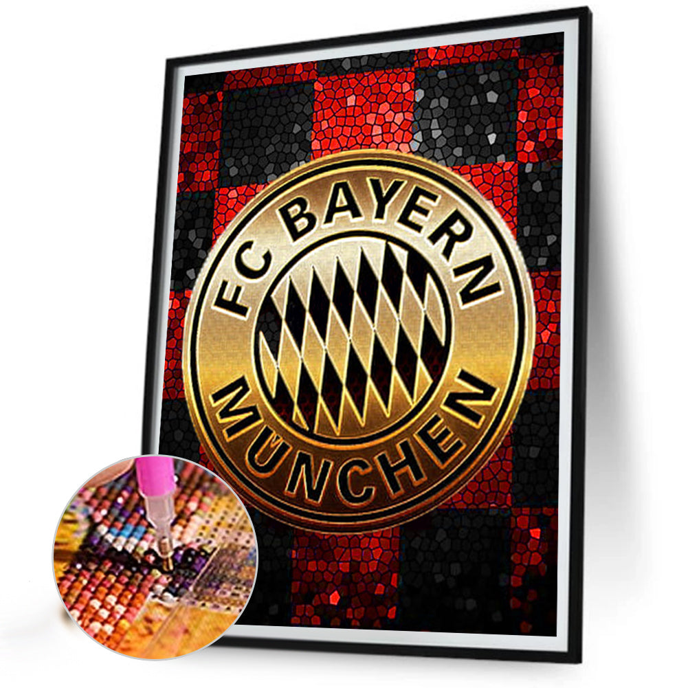 Bayern Munich Football Club Logo - Full Square Drill Diamond Painting 30*40CM