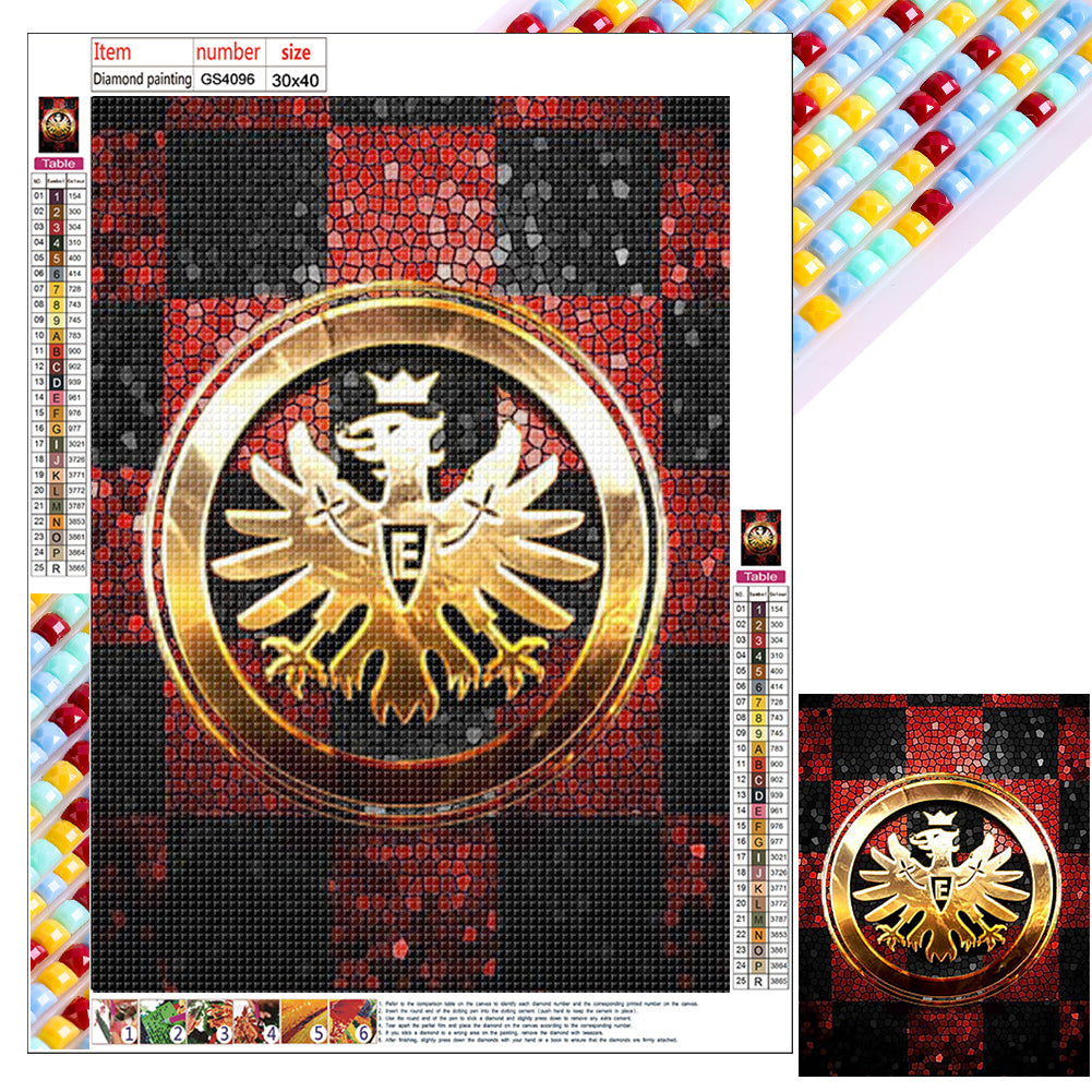 Frankfurt Logo - Full Square Drill Diamond Painting 30*40CM