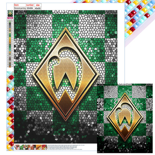 Werder Bremen Logo - Full Square Drill Diamond Painting 40*50CM