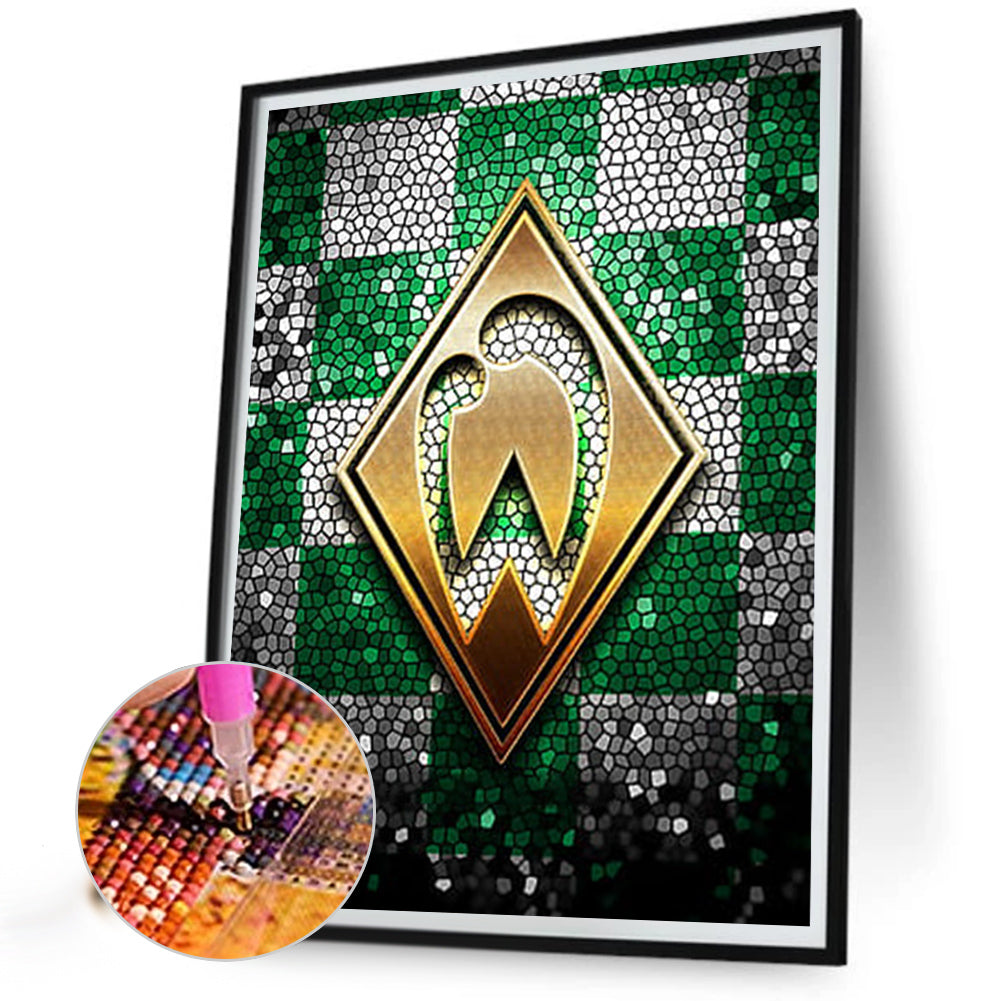 Werder Bremen Logo - Full Square Drill Diamond Painting 40*50CM