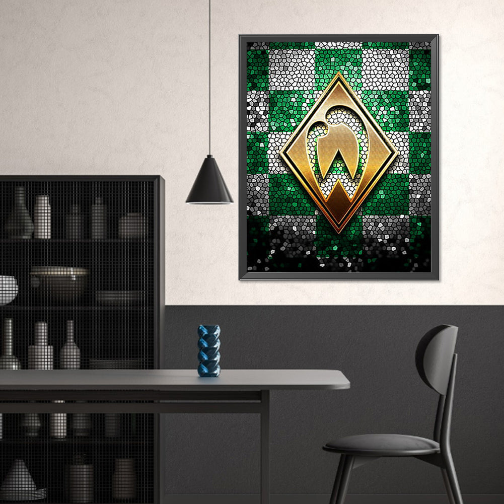 Werder Bremen Logo - Full Square Drill Diamond Painting 40*50CM