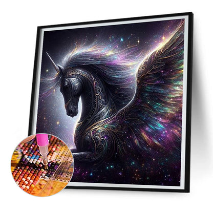 Unicorn With Wings - Full Round Drill Diamond Painting 30*30CM