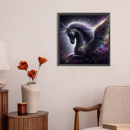 Unicorn With Wings - Full Round Drill Diamond Painting 30*30CM