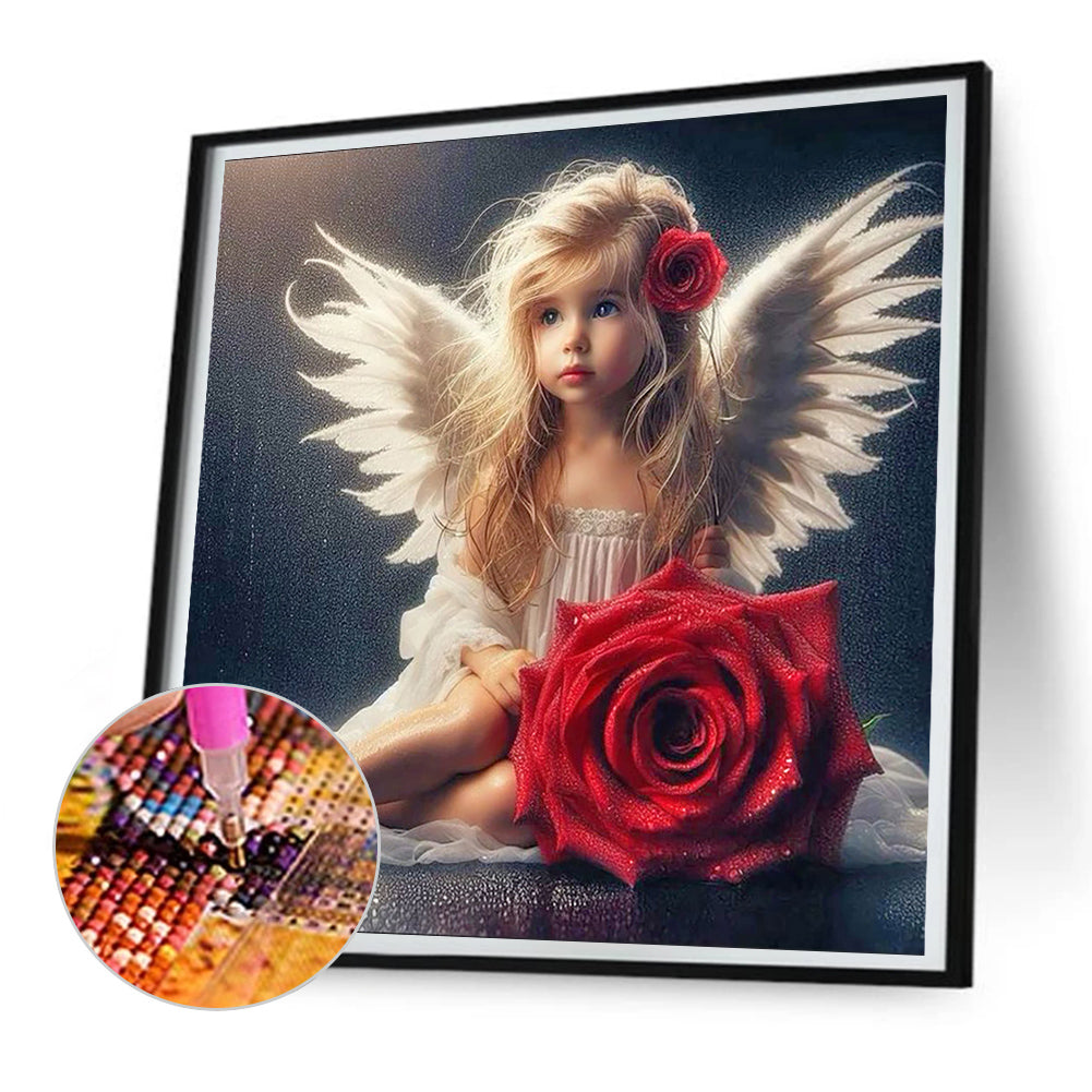 Angel Girl - Full Round Drill Diamond Painting 30*30CM