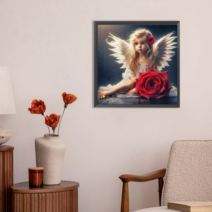 Angel Girl - Full Round Drill Diamond Painting 30*30CM