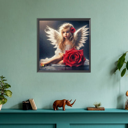 Angel Girl - Full Round Drill Diamond Painting 30*30CM