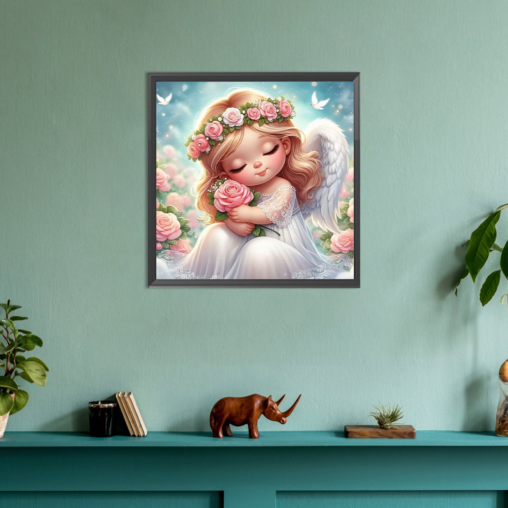 Angel Girl - Full Round Drill Diamond Painting 30*30CM