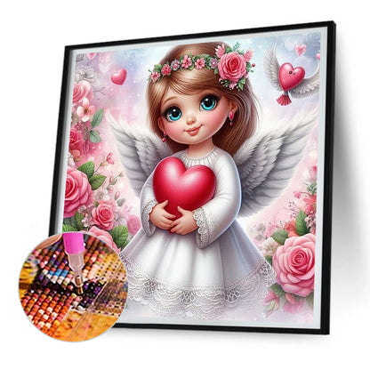 Angel Girl - Full Round Drill Diamond Painting 30*30CM