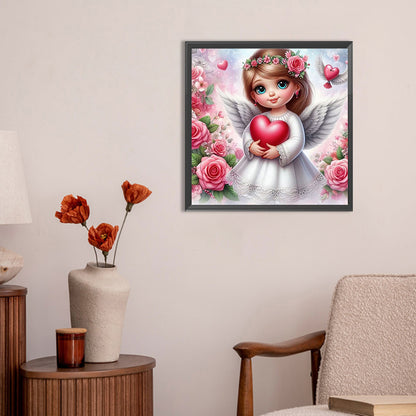 Angel Girl - Full Round Drill Diamond Painting 30*30CM