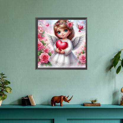 Angel Girl - Full Round Drill Diamond Painting 30*30CM