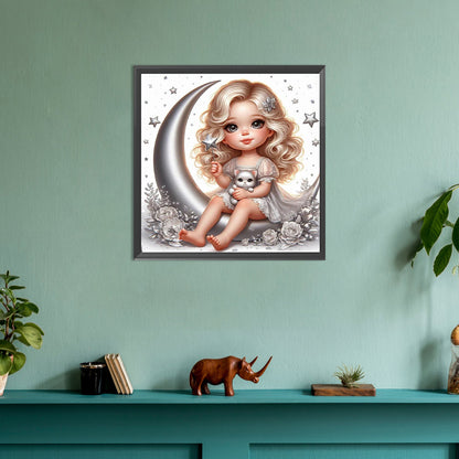 Angel Girl - Full Round Drill Diamond Painting 30*30CM