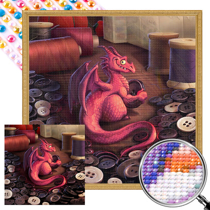 Little Charmander - Full AB Round Drill Diamond Painting 40*40CM