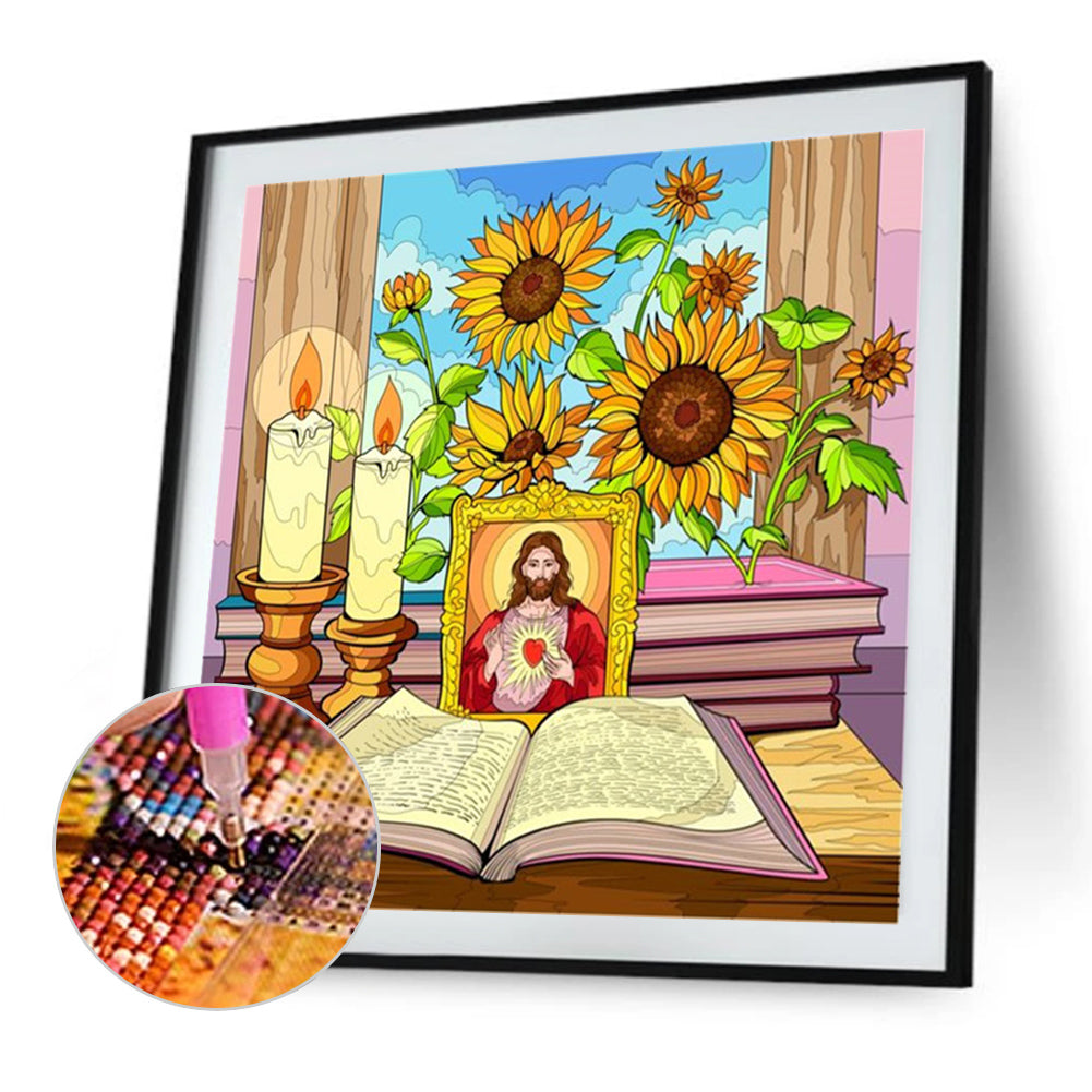 Flowers - Full AB Round Drill Diamond Painting 40*40CM