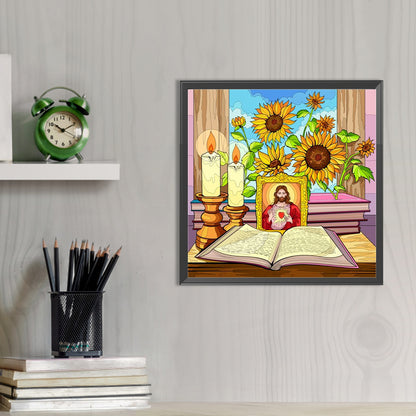 Flowers - Full AB Round Drill Diamond Painting 40*40CM