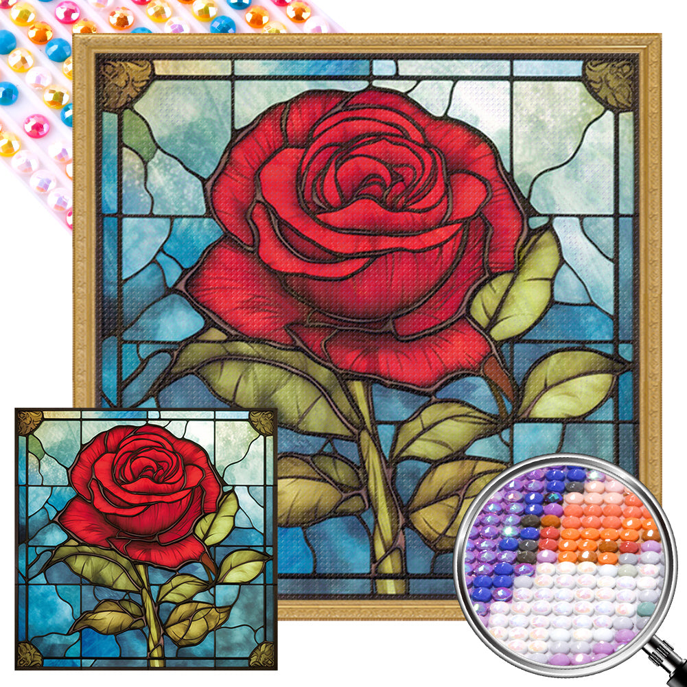 Flowers - Full AB Round Drill Diamond Painting 40*40CM