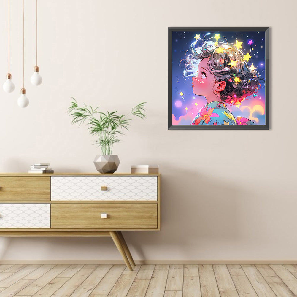 Glow Boy - Full AB Round Drill Diamond Painting 40*40CM