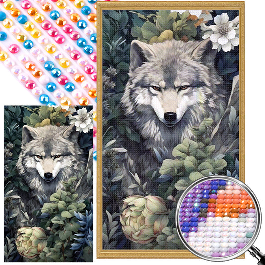 Wolf - Full AB Round Drill Diamond Painting 40*70CM
