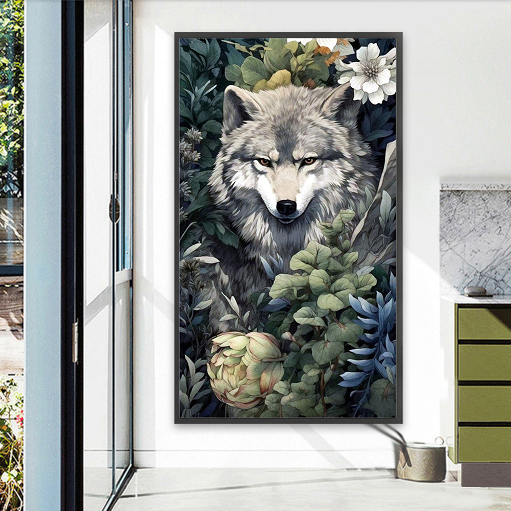 Wolf - Full AB Round Drill Diamond Painting 40*70CM