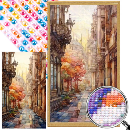 Street - Full AB Round Drill Diamond Painting 40*70CM