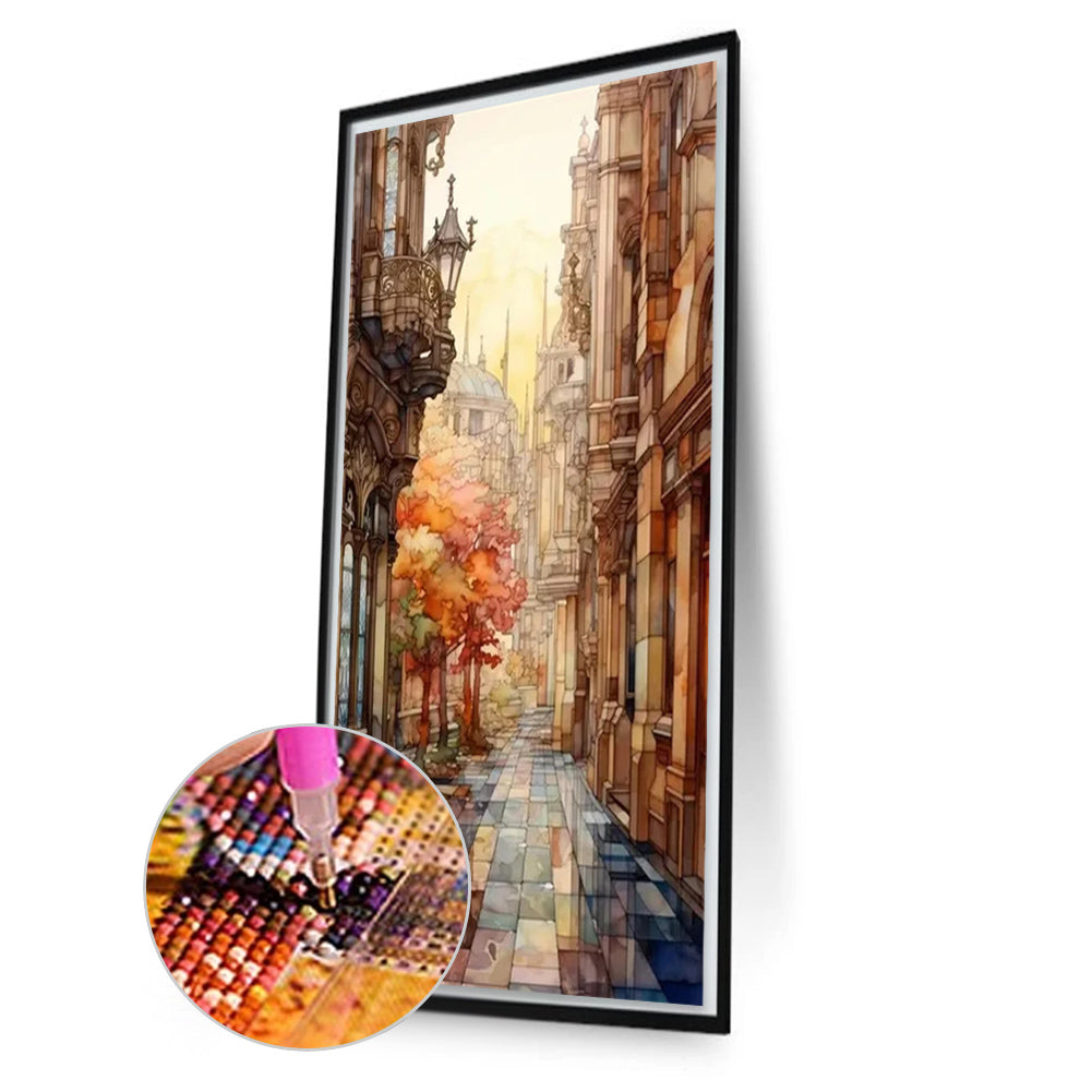 Street - Full AB Round Drill Diamond Painting 40*70CM