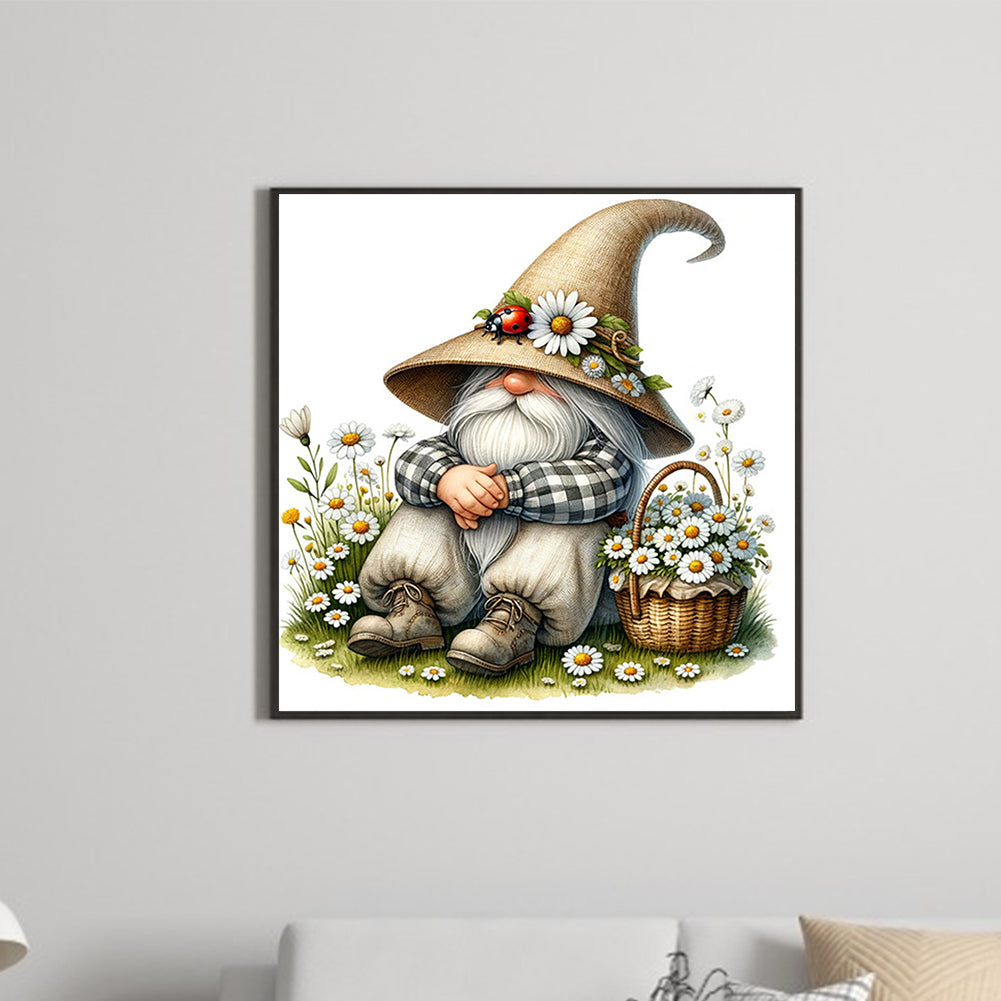 Spring Gnome Gardener - Full Square Drill Diamond Painting 40*40CM