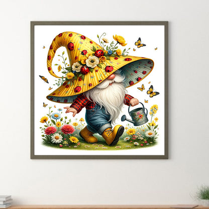 Spring Gnome Gardener - Full Square Drill Diamond Painting 40*40CM