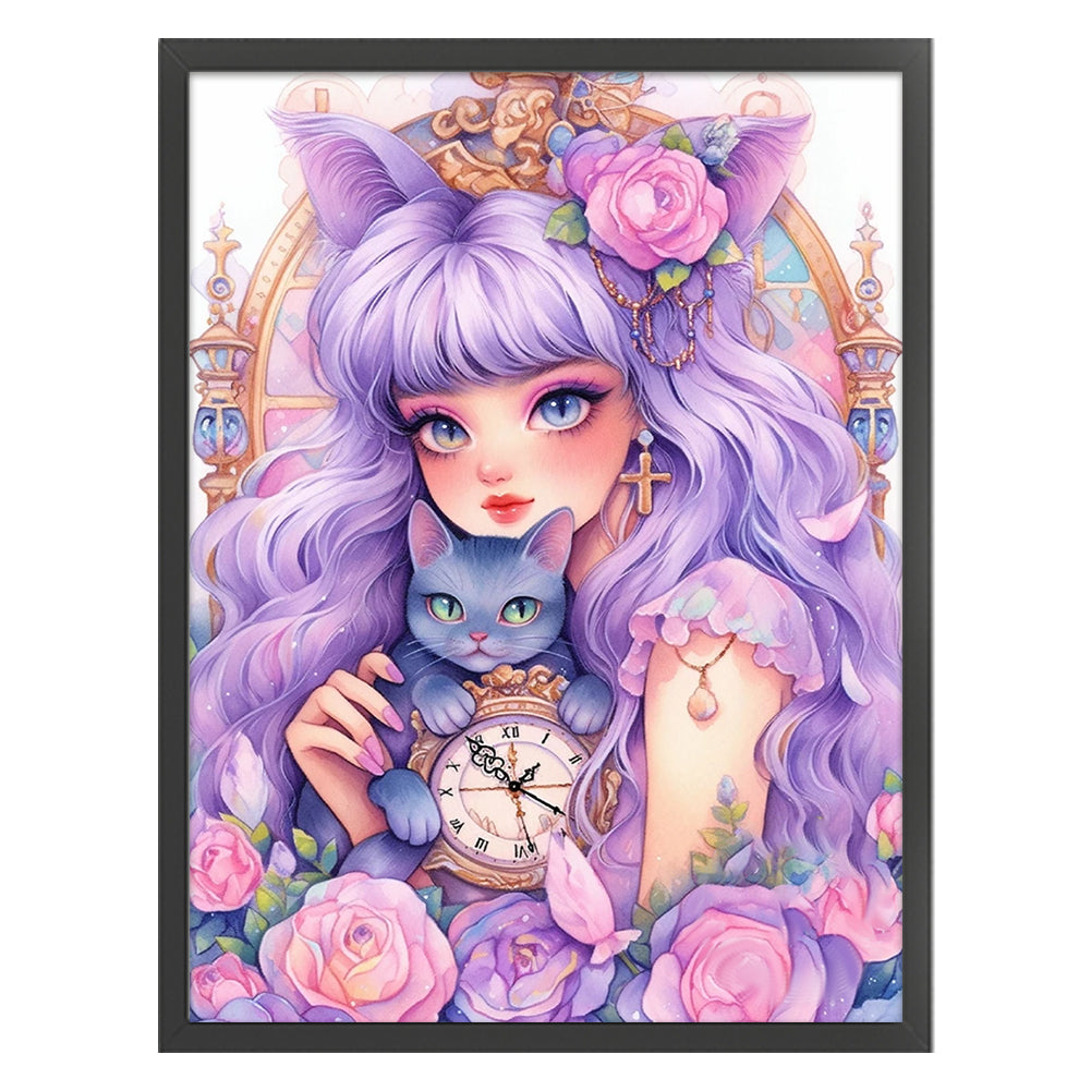 Girl - 11CT Stamped Cross Stitch 45*60CM