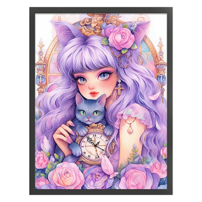 Girl - 11CT Stamped Cross Stitch 45*60CM