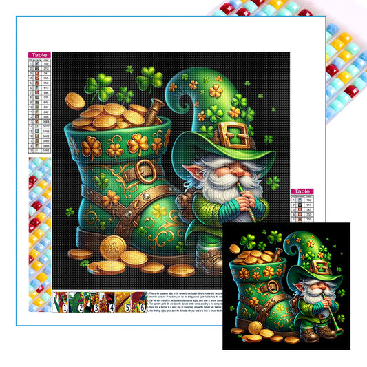 St. Patrick'S Day Gnome - Full Square Drill Diamond Painting 40*40CM
