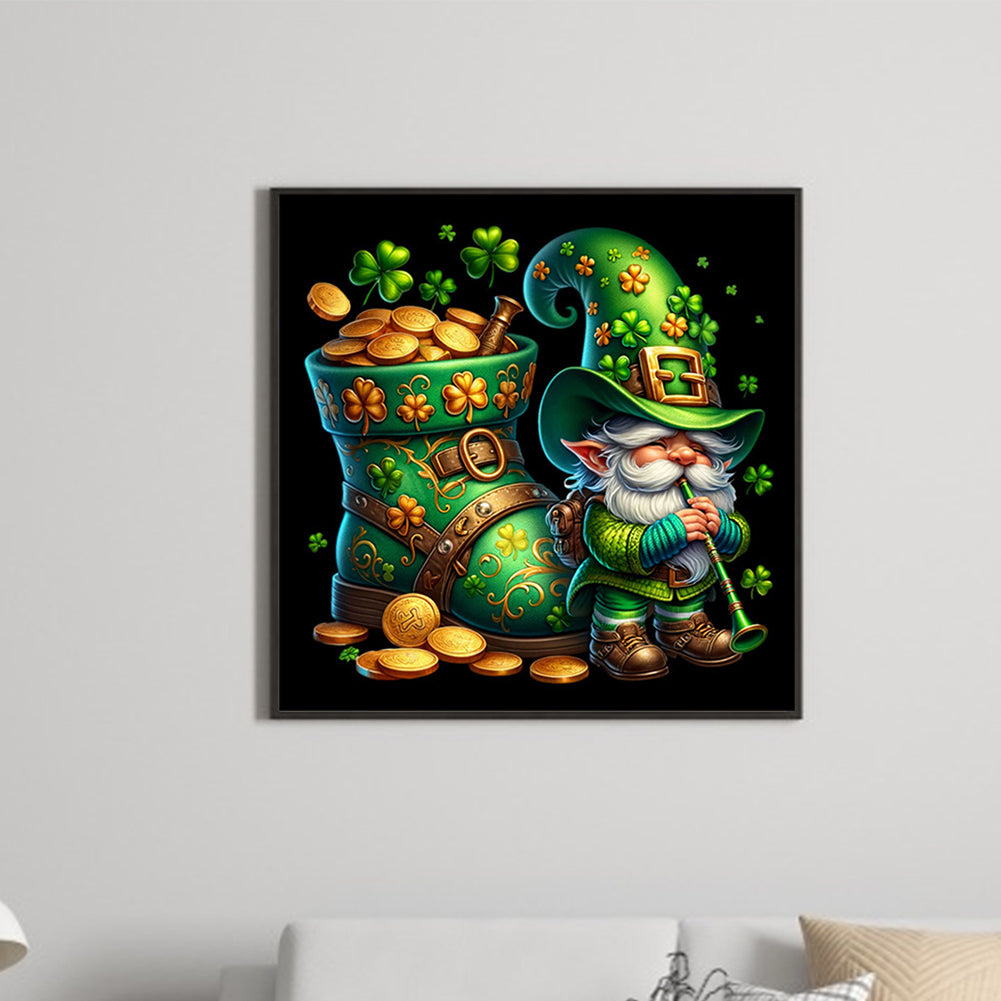 St. Patrick'S Day Gnome - Full Square Drill Diamond Painting 40*40CM