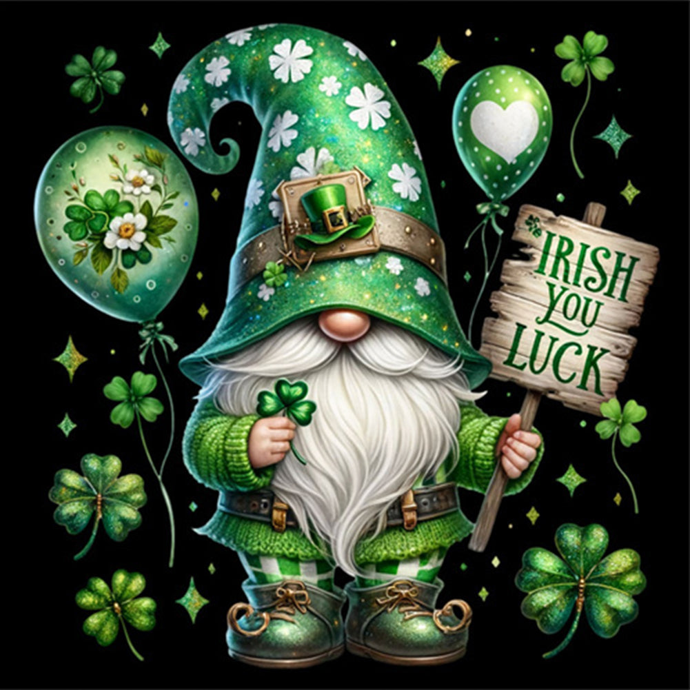 St. Patrick'S Day Gnome - Full Square Drill Diamond Painting 40*40CM