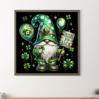 St. Patrick'S Day Gnome - Full Square Drill Diamond Painting 40*40CM