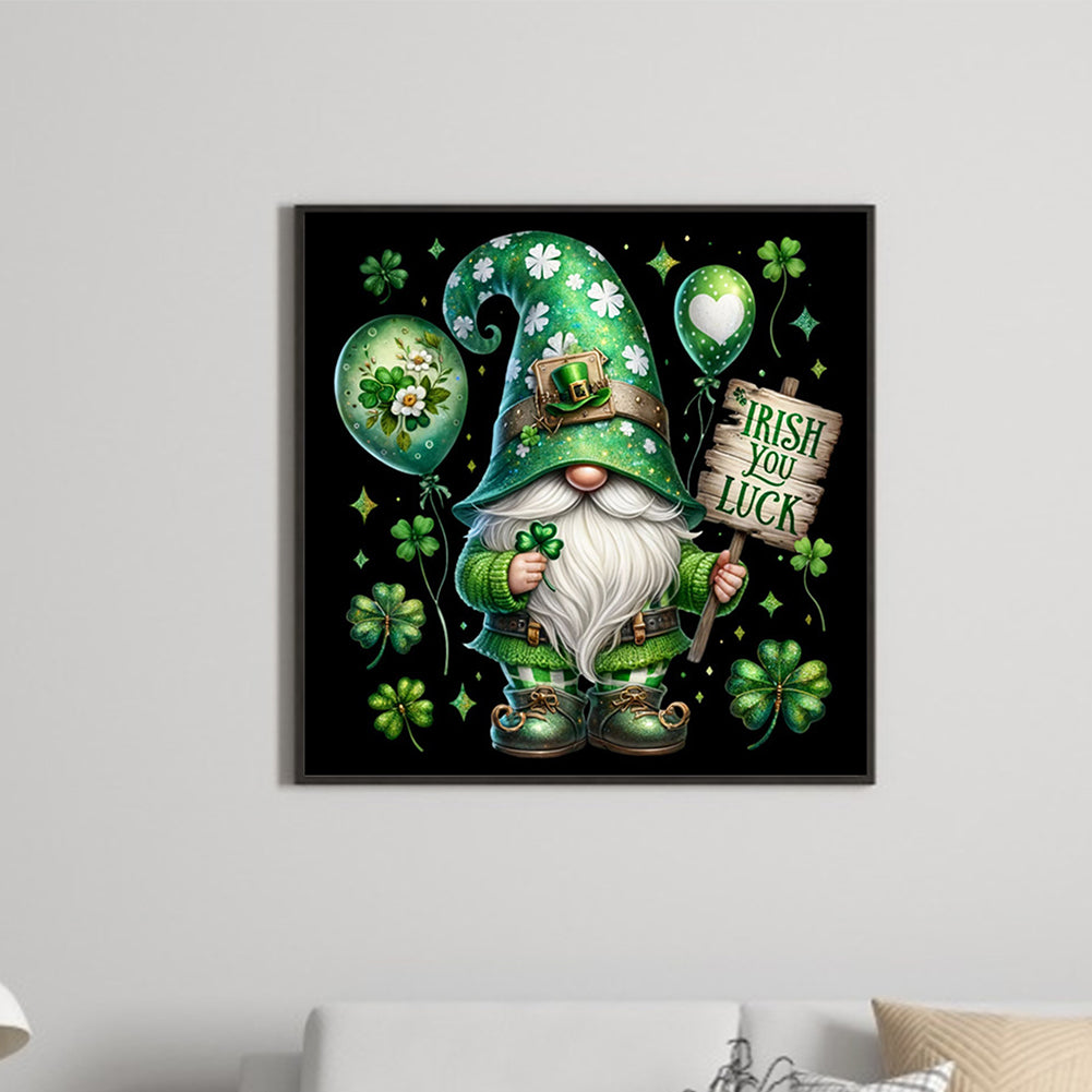 St. Patrick'S Day Gnome - Full Square Drill Diamond Painting 40*40CM