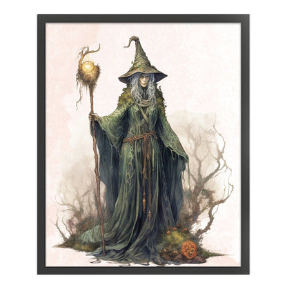 Witch - 11CT Stamped Cross Stitch 50*60CM