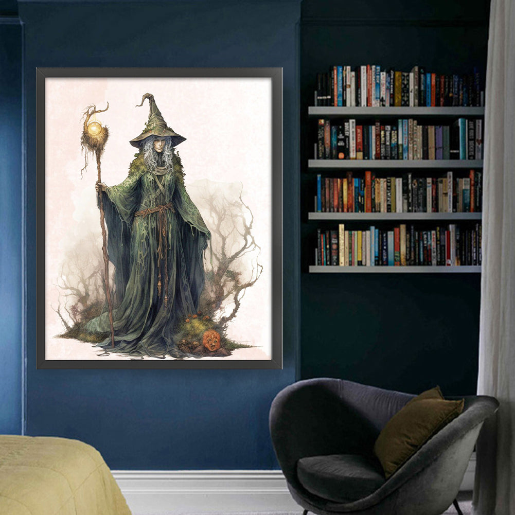 Witch - 11CT Stamped Cross Stitch 50*60CM