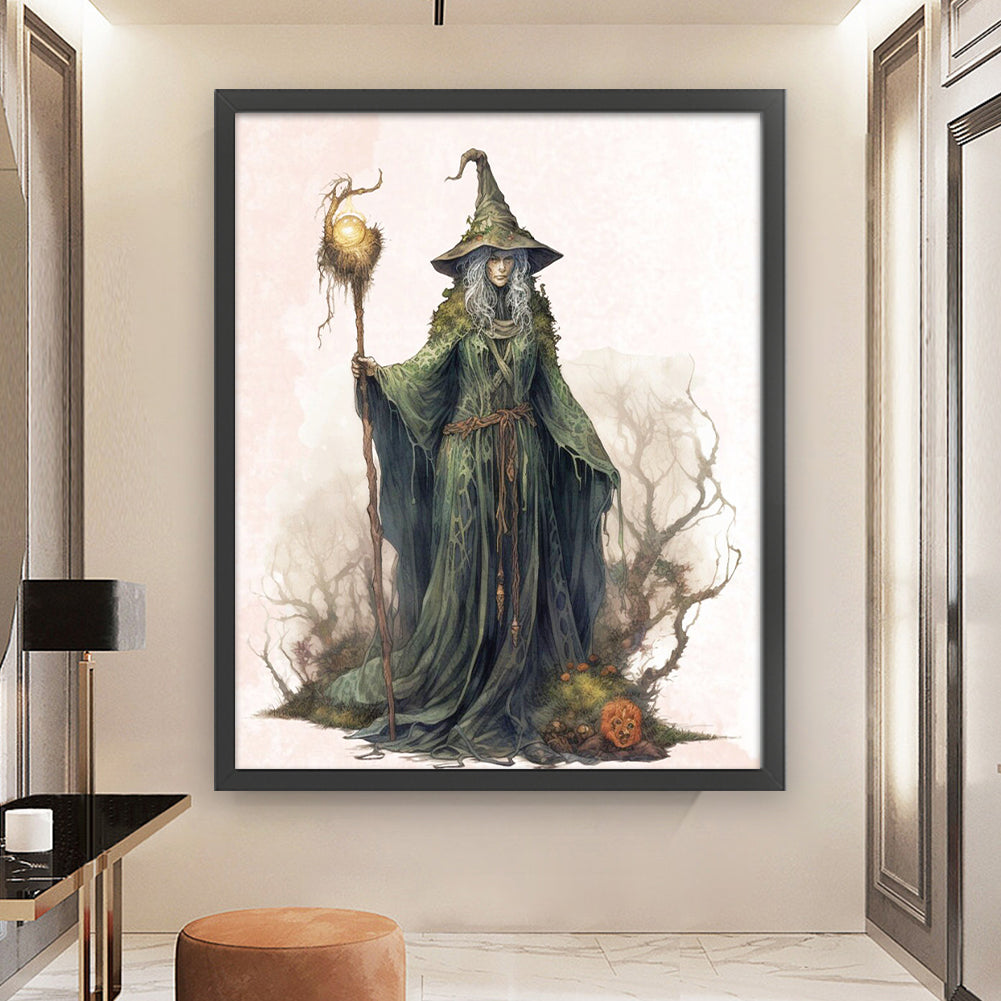 Witch - 11CT Stamped Cross Stitch 50*60CM