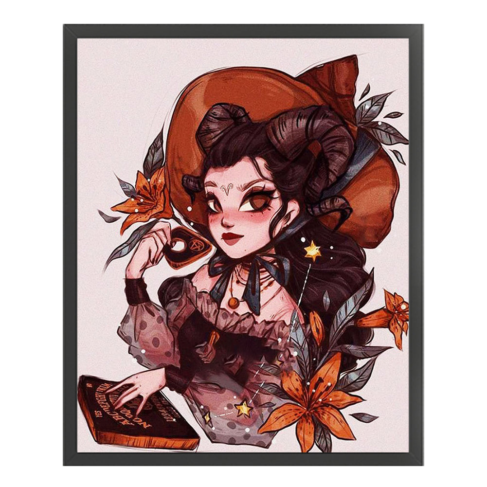 Witch - 11CT Stamped Cross Stitch 40*50CM