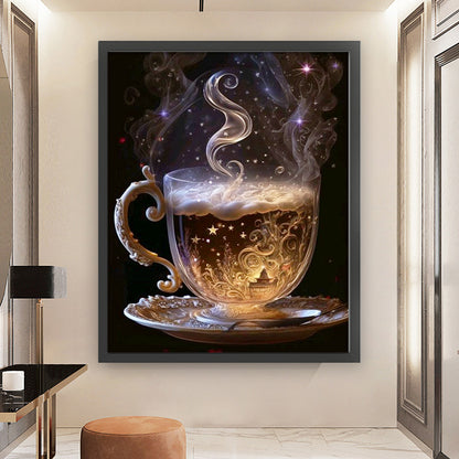 Magic Tea Cup - 11CT Stamped Cross Stitch 50*60CM