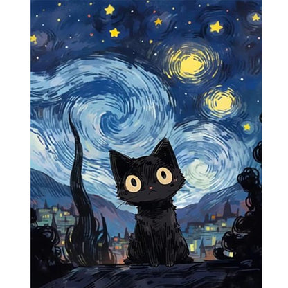 Star Cat - Full Square Drill Diamond Painting 40*50CM