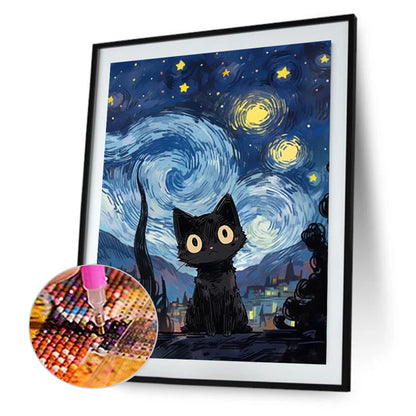 Star Cat - Full Square Drill Diamond Painting 40*50CM