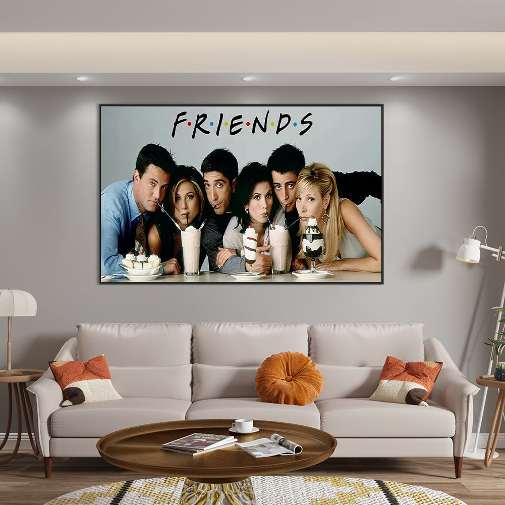 Friends - Full Round Drill Diamond Painting 85X55CM