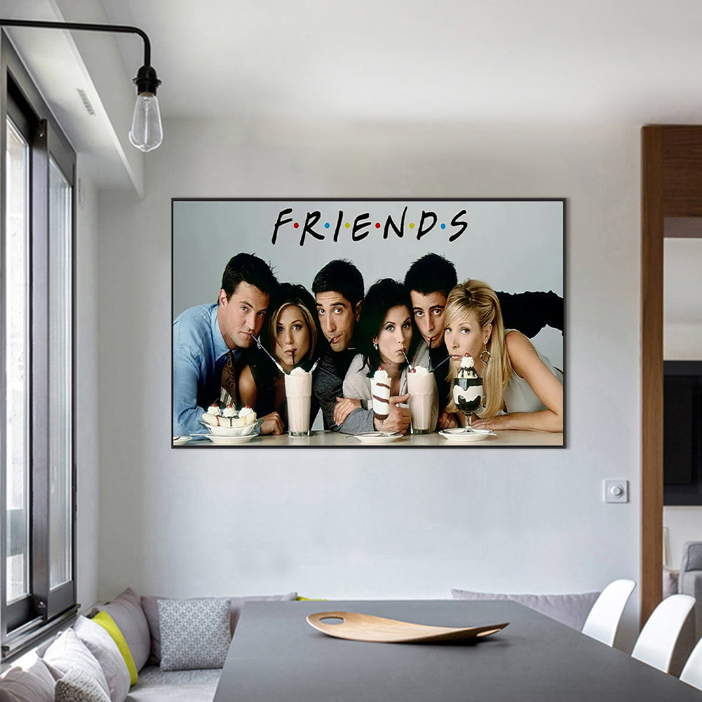Friends - Full Round Drill Diamond Painting 85X55CM