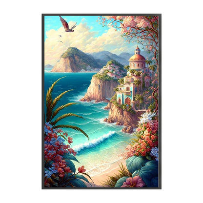 Seaside Scenery - 11CT Stamped Cross Stitch 50*75CM