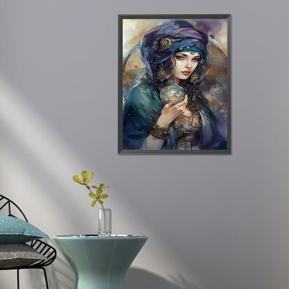 Girl - Full Round Drill Diamond Painting 40*50CM