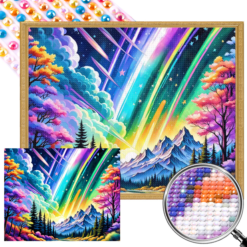 Colorful Forest - Full AB Round Drill Diamond Painting 50*40CM