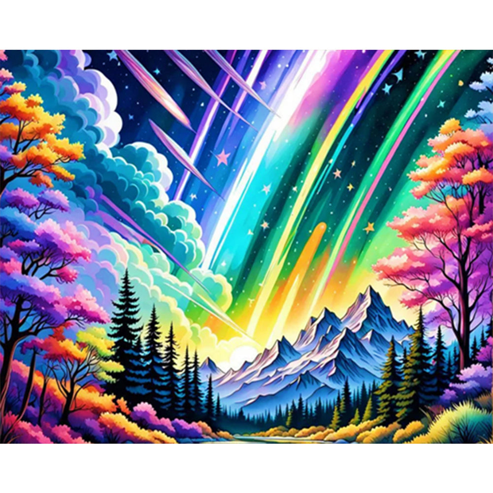 Colorful Forest - Full AB Round Drill Diamond Painting 50*40CM