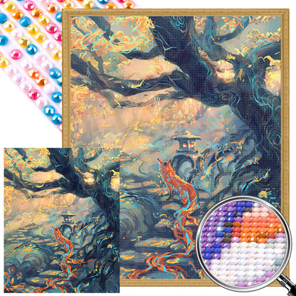 Wonderful Scenery In The Woods - Full AB Round Drill Diamond Painting 40*50CM